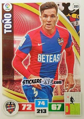 Figurina Toño - Liga BBVA 2015-2016. Adrenalyn XL n. 203 - Panini