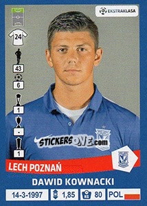 Figurina Dawid Kownacki - Ekstraklasa 2015-2016 n. 145 - Panini