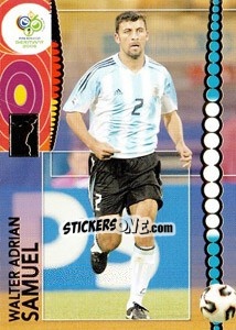 Sticker Walter Adrian Samuel - FIFA World Cup Germany 2006. Trading Cards n. 42 - Panini