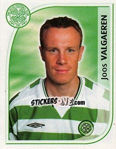 Sticker Joos Valgaren - Scottish Premier League 2002-2003 n. 49 - Panini