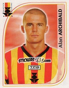 Sticker Alan Archibald - Scottish Premier League 2002-2003 n. 344 - Panini