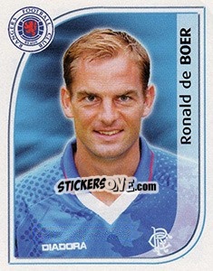 Cromo Ronald de Boer - Scottish Premier League 2002-2003 n. 388 - Panini