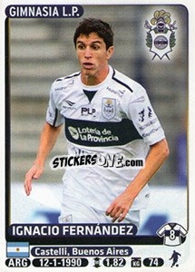 Cromo Ignacio Fernandez - Fùtbol Argentino 2015 n. 177 - Panini