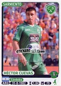 Figurina Hector Cuevas - Fùtbol Argentino 2015 n. 395 - Panini