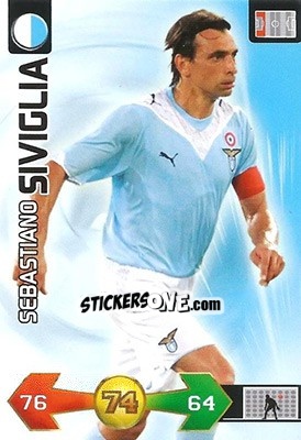 Cromo Sebastiano Siviglia - Calciatori 2009-2010. Adrenalyn XL n. 194 - Panini