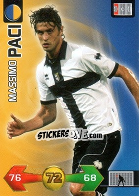 Cromo Massimo Paci - Calciatori 2009-2010. Adrenalyn XL n. 290 - Panini