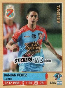 Cromo Perez - Fùtbol Argentino 2014 n. 14 - Panini