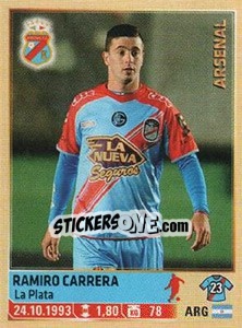 Sticker Carrera - Fùtbol Argentino 2014 n. 18 - Panini