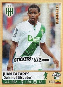 Cromo Cazares - Fùtbol Argentino 2014 n. 48 - Panini