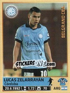 Figurina Zelarrayan - Fùtbol Argentino 2014 n. 65 - Panini