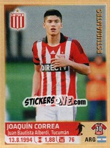 Figurina Joaquín Correa - Fùtbol Argentino 2014 n. 108 - Panini
