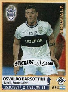 Cromo Barsottini - Fùtbol Argentino 2014 n. 118 - Panini