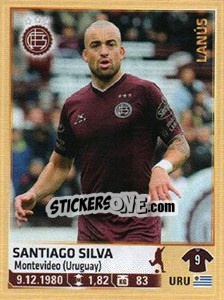 Sticker Santiago Silva - Fùtbol Argentino 2014 n. 175 - Panini