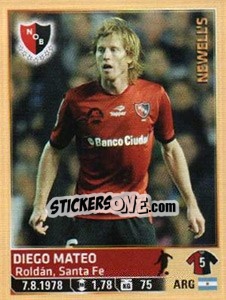 Cromo Mateo - Fùtbol Argentino 2014 n. 186 - Panini