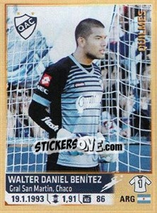Figurina Benitez - Fùtbol Argentino 2014 n. 208 - Panini