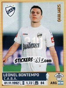 Figurina Bontempo - Fùtbol Argentino 2014 n. 210 - Panini