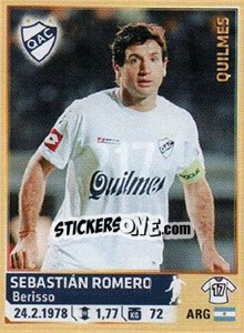 Figurina Romero - Fùtbol Argentino 2014 n. 217 - Panini