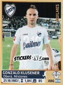 Figurina Klusener - Fùtbol Argentino 2014 n. 219 - Panini