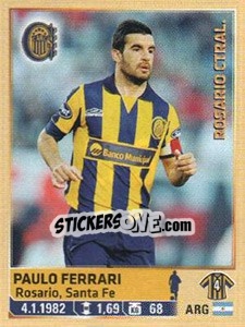 Cromo Ferrari - Fùtbol Argentino 2014 n. 259 - Panini