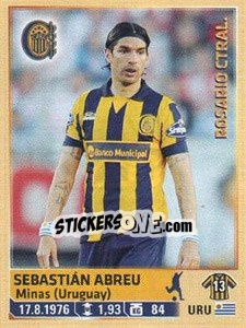 Cromo Sebastian Abreu - Fùtbol Argentino 2014 n. 265 - Panini