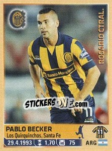 Cromo Becker - Fùtbol Argentino 2014 n. 266 - Panini