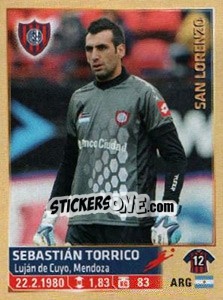 Sticker Torrico - Fùtbol Argentino 2014 n. 270 - Panini