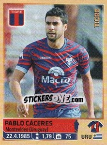 Figurina Pablo Cáceres - Fùtbol Argentino 2014 n. 288 - Panini