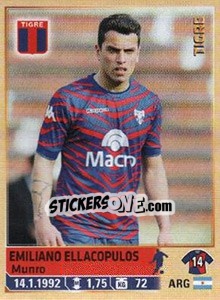 Figurina Ellacopulos - Fùtbol Argentino 2014 n. 292 - Panini