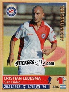 Sticker Ledesma - Fùtbol Argentino 2014 n. 337 - Panini