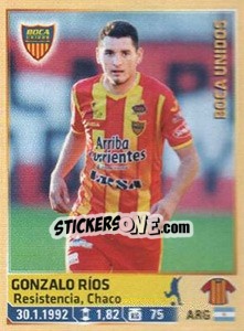 Figurina Rios - Fùtbol Argentino 2014 n. 354 - Panini