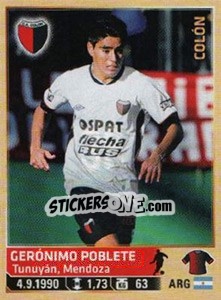 Figurina Poblete - Fùtbol Argentino 2014 n. 361 - Panini