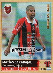 Figurina Carabajal - Fùtbol Argentino 2014 n. 376 - Panini