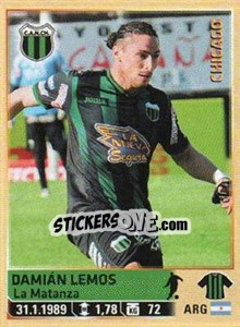 Figurina Damian Lemos - Fùtbol Argentino 2014 n. 432 - Panini