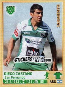 Figurina Castano - Fùtbol Argentino 2014 n. 464 - Panini