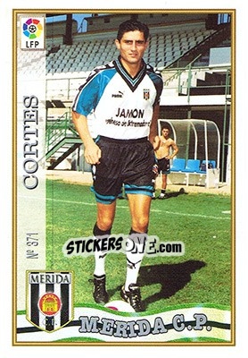 Figurina 371. CORTéS - Las Fichas De La Liga 1997-1998 n. 537 - Mundicromo