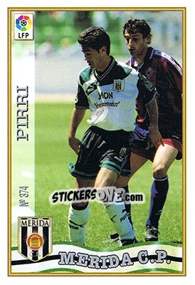 Figurina 374. PIRRI - Las Fichas De La Liga 1997-1998 n. 543 - Mundicromo