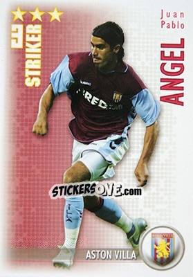 Figurina Juan Pablo Angel - Shoot Out Premier League 2006-2007 n. 34 - Magicboxint