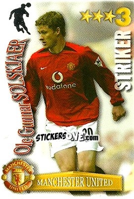 Cromo Ole Gunnar Solskjaer - Shoot Out Premier League 2003-2004 n. 249 - Magicboxint