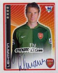 Cromo Jens Lehmann - Premier League Inglese 2006-2007 n. 7 - Merlin