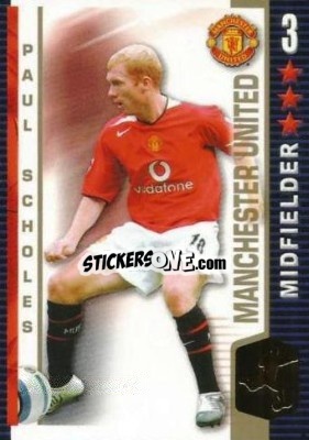 Figurina Paul Scholes - Shoot Out Premier League 2004-2005 n. 226 - Magicboxint