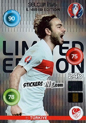 Figurina Selçuk Inan - UEFA Euro France 2016. Adrenalyn XL n. LC-SI - Panini