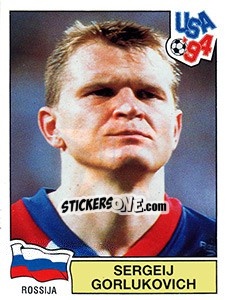 Cromo SERGEI GORLUKOVICH - FIFA World Cup USA 1994 n. 118 - Panini