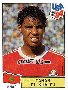 Figurina TAHAR EL KHALEJ - FIFA World Cup USA 1994 n. 404 - Panini