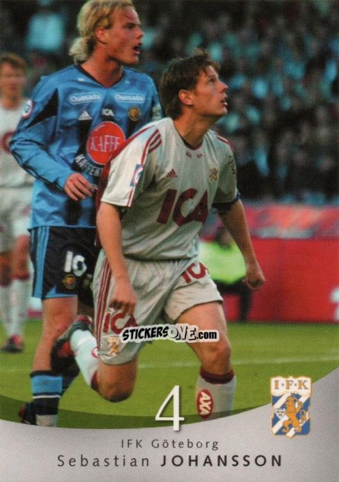 Figurina Sebastian Johansson - The Card Cabinet Allsvenskan Football 2004 n. 48 - Thecardcabinet
