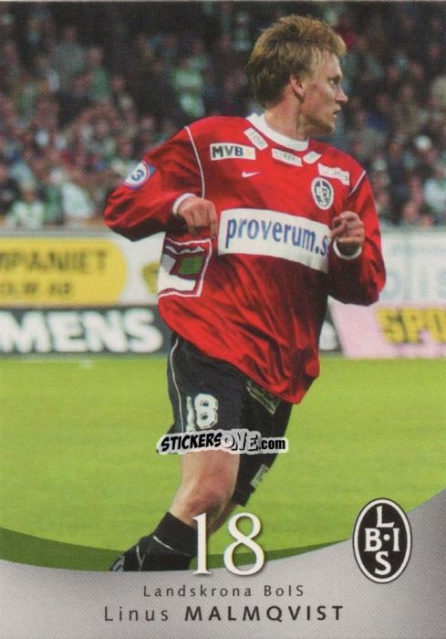 Sticker Linus Malmqvist - The Card Cabinet Allsvenskan Football 2004 n. 107 - Thecardcabinet