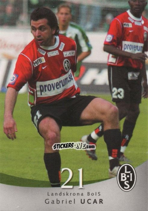 Sticker Gabriel Ucar - The Card Cabinet Allsvenskan Football 2004 n. 108 - Thecardcabinet