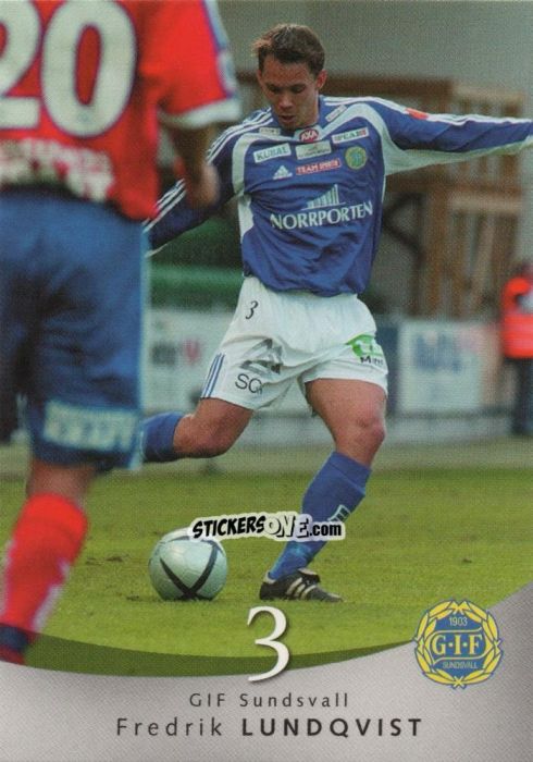 Figurina Fredrik Lundqvist - The Card Cabinet Allsvenskan Football 2004 n. 132 - Thecardcabinet