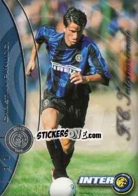 Cromo Christian Panucci - Inter 2000 Cards n. 11 - Ds