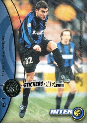Cromo Christian Vieri - Inter 2000 Cards n. 61 - Ds