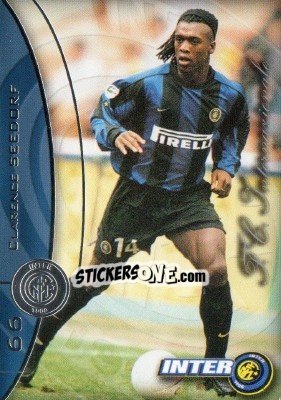 Figurina Clarence Seedorf - Inter 2000 Cards n. 66 - Ds